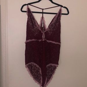 Free People lace bodysuit